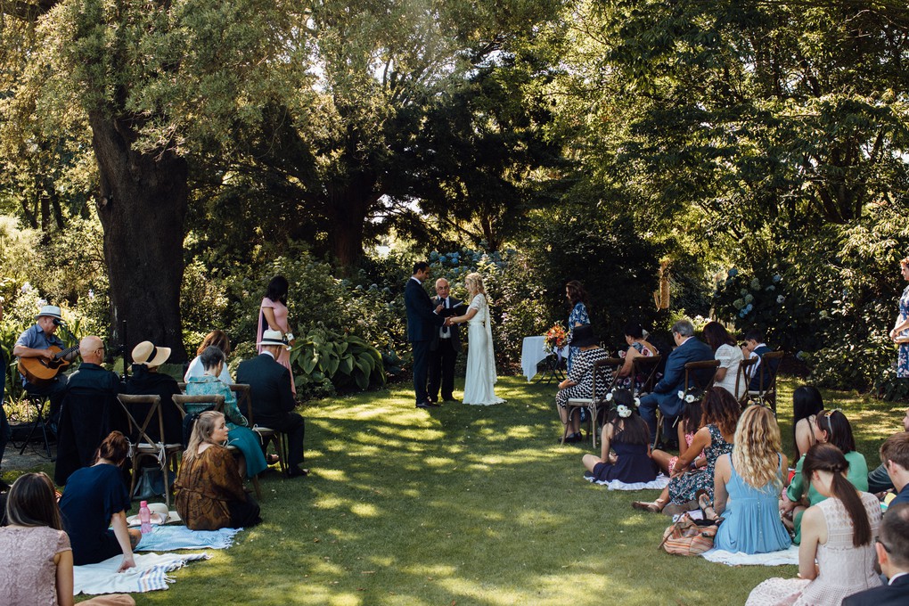 Wedding at Christchurch's Mona Vale.
