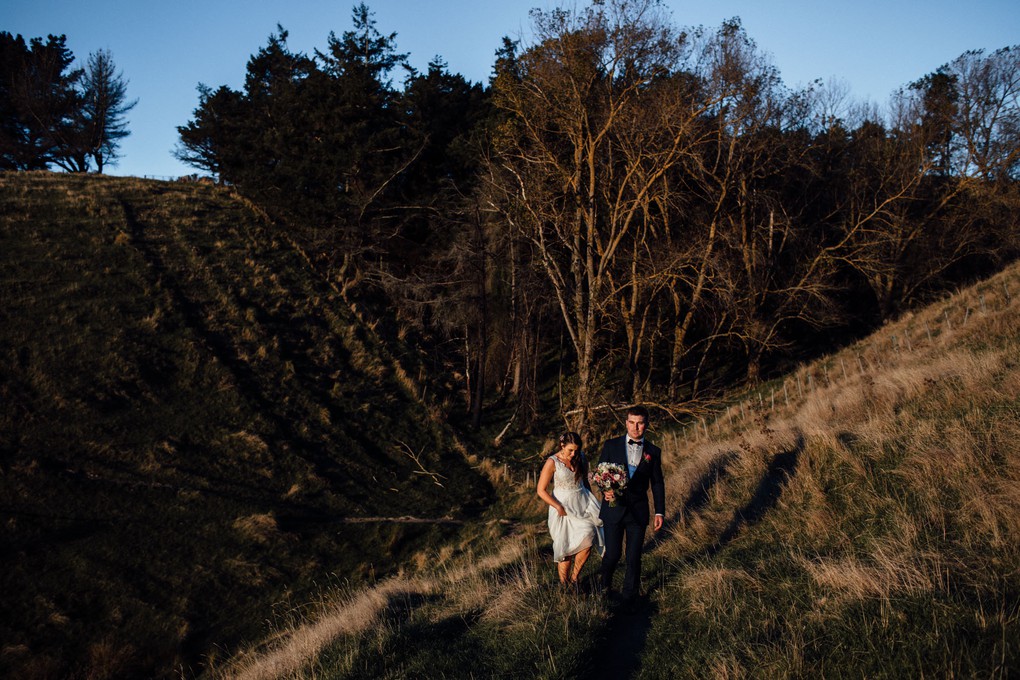 Brittany and Lance's Wedding, Port Hills, Christchurch